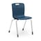 Virco Analogy Series 18" Classroom Chair, 5th Grade - Adult with Nylon Glides - Navy Seat AN18 - alternate 1
